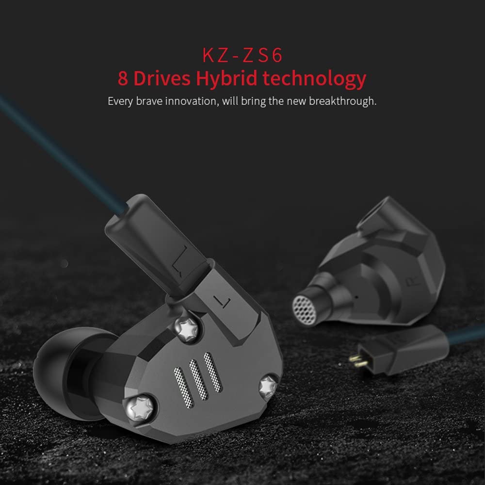 KZ ZS6 - 2DD + 2BA Quad Driver Earplugs