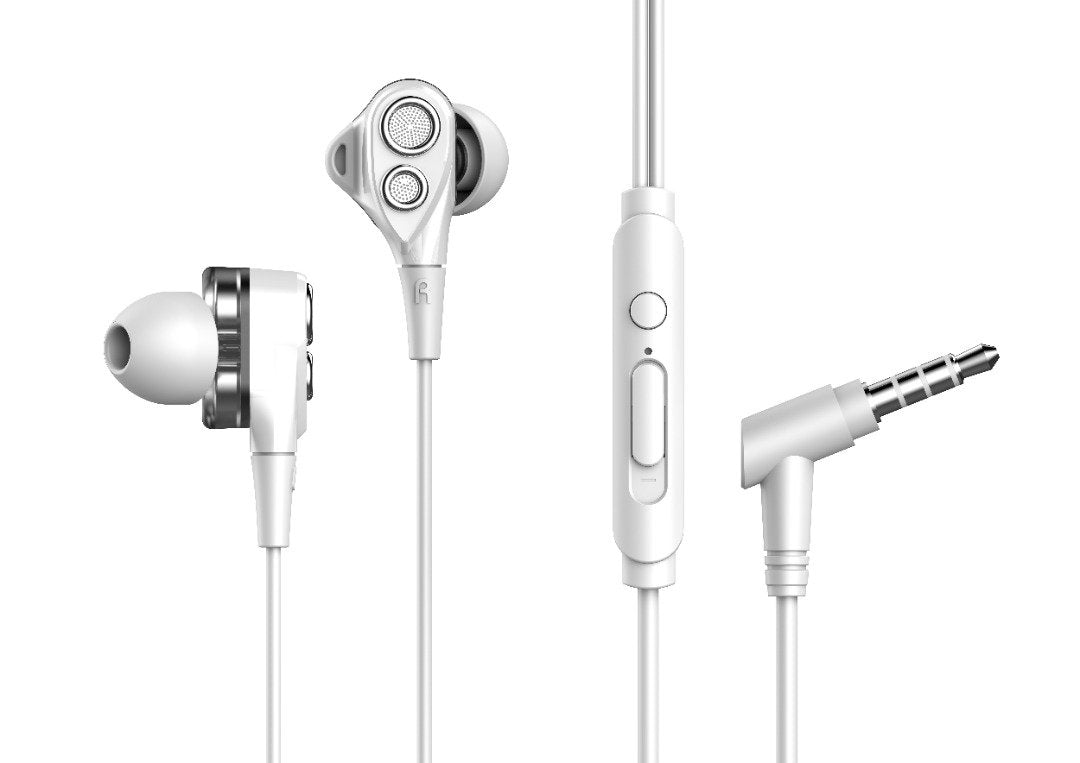 UiiSii T8C - Dual driver in-ear earbuds - White