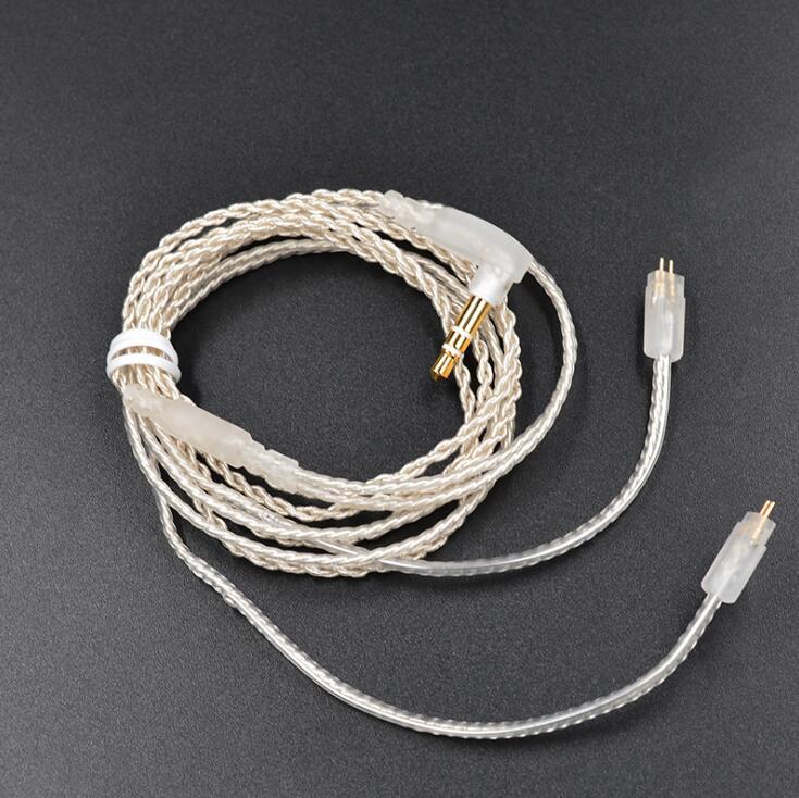 KZ - Replacement / upgrade cable - Silver for A, B, C Plug