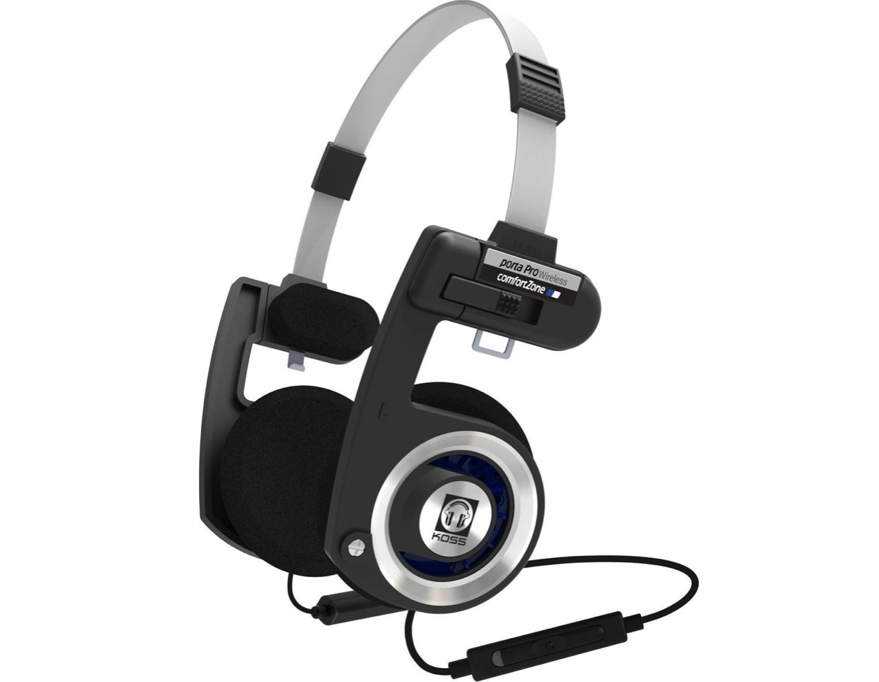 Koss Porta Pro - Bluetooth Wireless On-Ear Headphones with Headband - Black