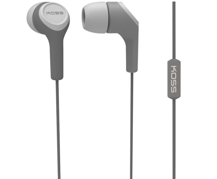 Koss KEB15i - In-ear earbuds with in-line microphone and remote - Grey