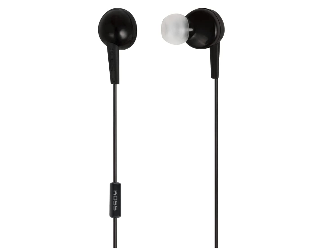 Koss KEB6i - In-Ear-Kopfhörer mit eingebautem Mikrofon und Fernbedienung - Schwarz