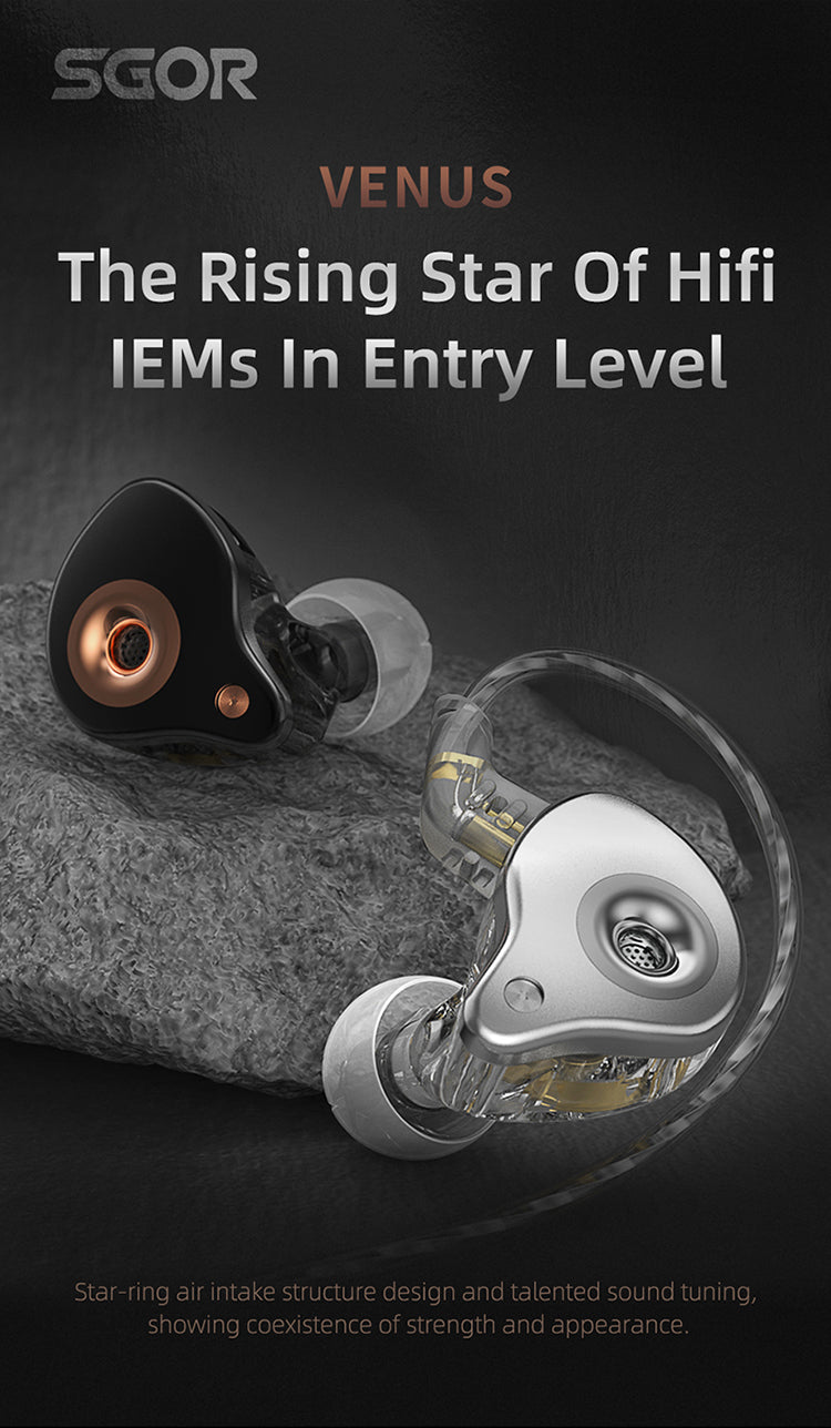SGOR Venus - Double Magnet Dynamic Hi-Fi earbuds